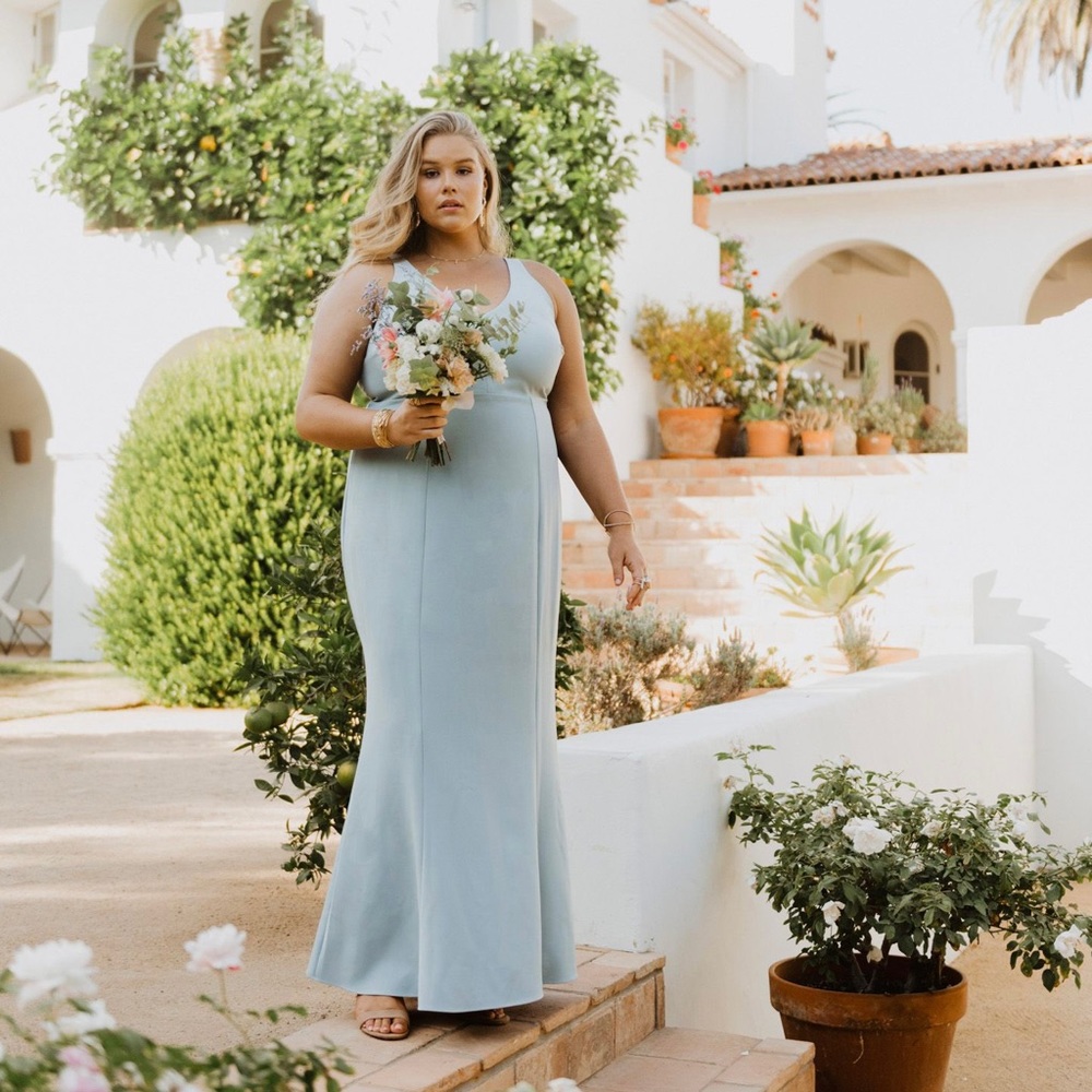 Show Me Your Mumu - Silver Sage - Morgan Dress + Bridal Cape